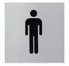Klebeschild WC Herren" 80x80 mm" Produktbild-Vorschau 2