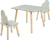 Kindersitzgruppe 'Hovle' Tisch + 2 Stühle mit Wolken-Design Produktbild-Vorschau 3