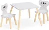 Navaris Kindersitzgruppe 3tlg. aus Holz - 1 Kindertisch 2 Produktbild-Vorschau 1