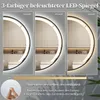 Specchio rotondo COSTWAY con illuminazione, specchio da Anteprima dell’immagine prodotto 3