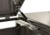 A close-up view of a gas strut attached to a stainless steel lid and frame. Anteprima dell’immagine prodotto