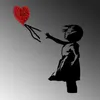 Wallity, Banksy - 13-1, décoration murale, rouge, métal, Voir les images du produit 4