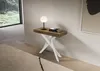Ausziehbare Konsole 90x40/196 cm Saki Premium Kleine Produktbild-Vorschau 2