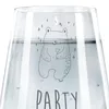 Mr. & Mrs. Panda Glas Bär Party - Transparent - Geschenk, Produktbild-Vorschau 5