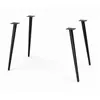 Pied de table incliné 65 cm, métal noir mat – lot de 4 Voir les images du produit 9