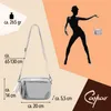 Caspar kleine Leder Umhängetasche Crossbody Bag elegante Produktbild-Vorschau 5