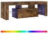 vidaXL TV skříňka s LED světly Smoked Oak 120x35x40 cm Náhled obrázku produktu 1