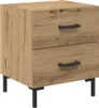 vidaXL Table de nuit Artisan-Chêne 40 x 35 x 47,5 cm Bois Voir les images du produit 2