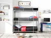 Etagenbett ELOUAN - 3 × 90 × 190 cm - Grau Produktbild-Vorschau 5