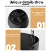 pack de 3 pots de fleurs suspendus avec plateau amovible, Voir les images du produit 3