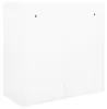 vidaXL Skříň s posuvnými dveřmi bílá 90x40x90 cm Ocel Náhled obrázku produktu 3