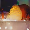 LED svíčka, vosková, šiška, 10 x 13 cm, bílá Náhled obrázku produktu 1