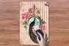 MuchoWow® Mauspad Mousepad Pfau - Rosa - Blumen 40x60 cm - Produktbild-Vorschau 3