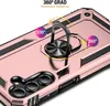 A close-up view of a rose gold phone case with a built-in ring stand. Produktbild-Vorschau