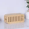 Relaxdays Scatola porta cavi per 2 prese multiple, bambù, L Anteprima dell’immagine prodotto 6
