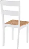 vidaXL Chaises de salle à manger 2 pcs. Blanc Bois massif Voir les images du produit 4