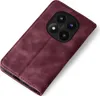 A close-up shot of a burgundy flip phone case with a camera module visible. Produktbild-Vorschau