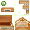 ORGA-BOX 12-teiliges BAMBUS Schubladen Ordnungssystem Produktbild-Vorschau 3