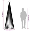 vidaXL Albero di Natale a LED 475 LED bianco freddo 247 cm Anteprima dell’immagine prodotto 10
