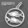 Anhänger 15mm Sternzeichen Fische Silber 925 silber 15mm Produktbild-Vorschau 3