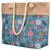 Dames strandtas, blauw, van stof, 50x36 cm Productafbeelding-voorbeeld 15