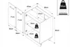 ULWEHOME | Unterschrank 60 cm Beige, Küchenunterschrank Produktbild-Vorschau 3