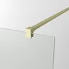 Duschwand Glas gebürstet Gold 120x200cm 8 mm ESG Produktbild-Vorschau 7