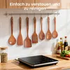 Kochlöffel Holz Set aus natürliches Teakholz, 9 Stück Produktbild-Vorschau 6