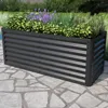 PRIMEYARD Carré potager surélevé LUCA, acier, anthracite Voir les images du produit 2