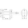 KWS 4550 Handlaufstütze 50 - 65 mm Wandabstand  silberf. Produktbild-Vorschau 2