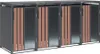Westmann Status 4 Metall Mülltonnenbox 4er 4x240 L Produktbild-Vorschau 1