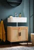 WOHNLING Waschbeckenunterschrank Eiche-Optik 60x60x40 cm Produktbild-Vorschau 2