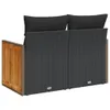VidaXL 365979, 2 siedz., Czarny, 110 kg, 1180 mm, 620 mm, Podgląd zdjęcia produktu 6