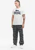 Pánské kalhoty Normal Fit BACHE černé tartanové XL Lonsdale Náhled obrázku produktu 4