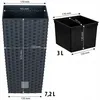 Dimensions and capacity of two planters are shown. Anteprima dell’immagine prodotto