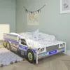 Autobett Kinderbett Jugendbett 80x160 cm mit Rausfallschutz Produktbild-Vorschau 2