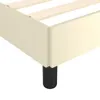 vidaXL Struttura letto con testiera senza materasso crema Anteprima dell’immagine prodotto 5