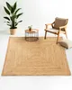 carpetfine Tapis de Jute Nele Beige 120x120 cm | Tapis Voir les images du produit 1