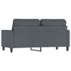 vidaXL 2-Sitzer-Sofa Dunkelgrau 140 cm Samt Produktbild-Vorschau 5
