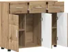 vidaXL Komoda FLORIN, 88,5 x 30,5 x 73 cm, Imitácia dreva Náhľad obrázku produktu 5