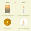 LED Kerze mit Timerfunktion Echtwachs LED Kerzen flackernde Produktbild-Vorschau 6