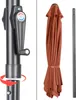 KINGSLEEVE® Parasol inclinable Ø 300cm terracotta Parasol Voir les images du produit 2