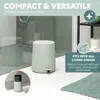 Set da bagno eluno TESERO 5 pezzi con dispenser per sapone, Anteprima dell’immagine prodotto 4