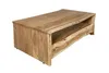 Couchtisch mit Ablage Akazie massiv 130 x 70 x 45 cm Produktbild-Vorschau 3