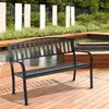 COSTWAY Gartenbank mit Rückenlehnen, 3 Sitzer Parkbank, Produktbild-Vorschau 5