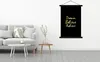 MuchoWow® Textilposter Zitat - Traum - Schwarz - Gold Produktbild-Vorschau 3