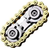 Cogwheel fidget spinner - dizajn reťaze bicykla, zlatá Náhľad obrázku produktu 1