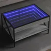 vidaXL Konferenční stolek s Infinity-LED Grey Sonoma Náhled obrázku produktu 2
