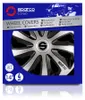 14" Zoll Radkappen Schwarz Silber Radzierblenden Radblenden Produktbild-Vorschau 3