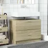 Waschbeckenunterschrank Sonoma-Eiche 78x37x59 cm Produktbild-Vorschau 3